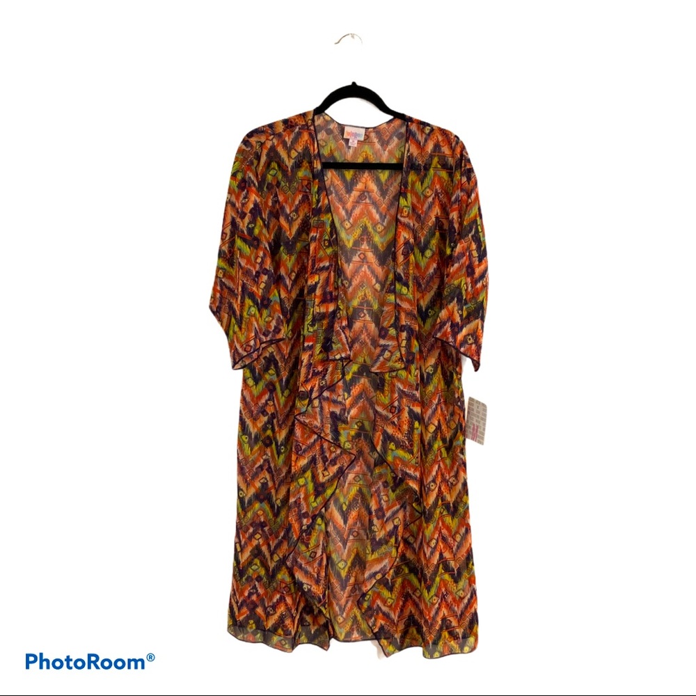 NWT LuLaRoe Shirley (M) Sheer Multicolored